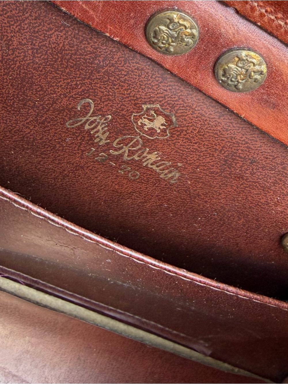 👜✨🤎 Rare Authentic Vintage 1970 John Romain Brown Leather Doctor Handbag 🤎✨👜 - Picture 2 of 16